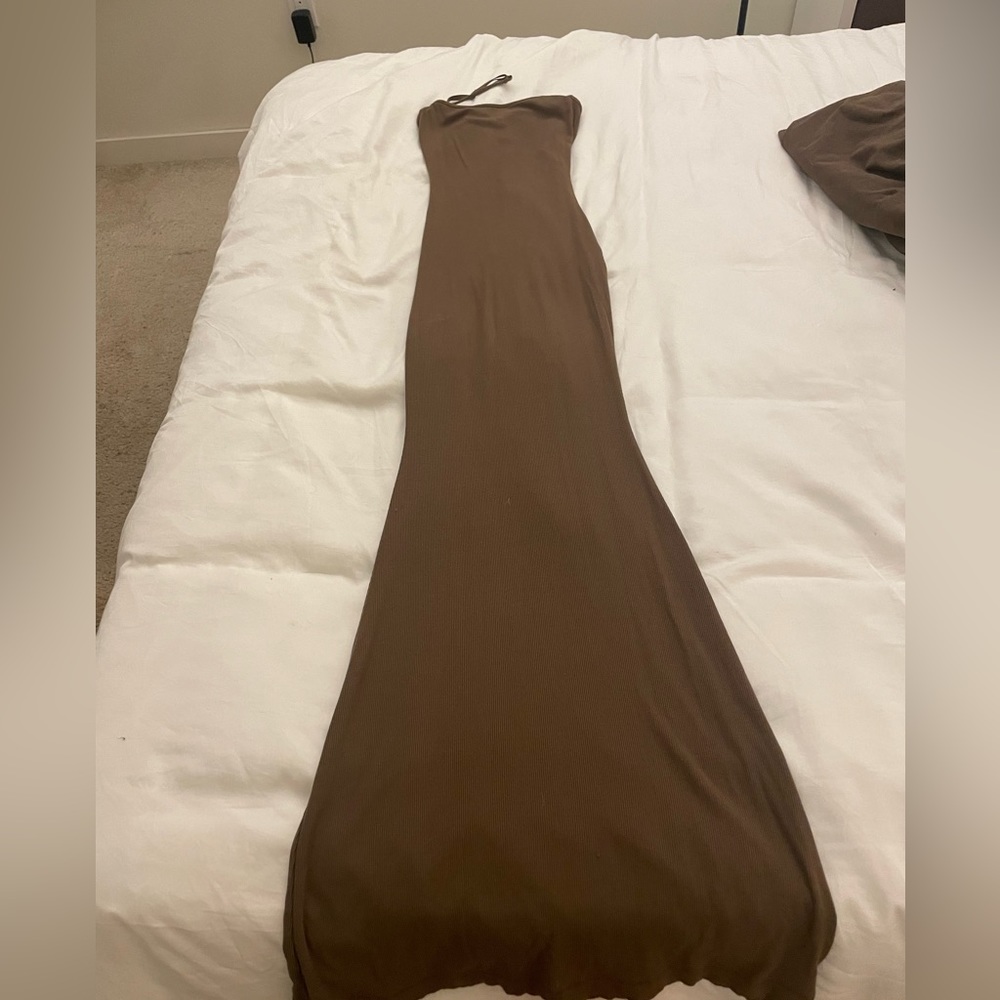 Skims soft lounge long slip dress